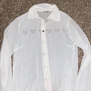 Longsleeve sheer top